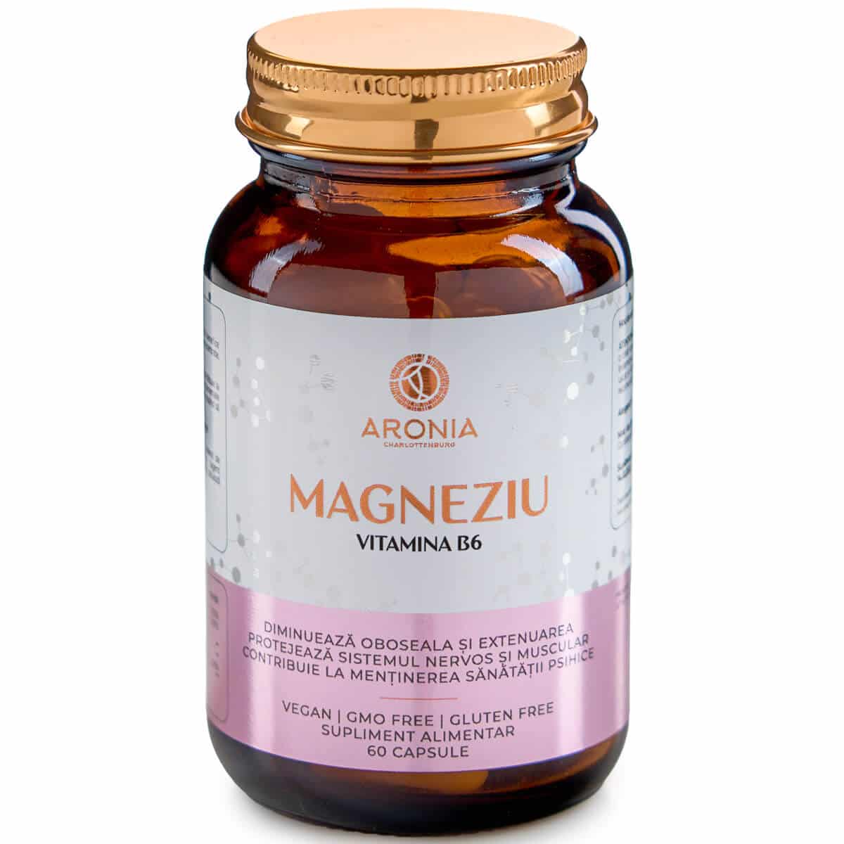 Magneziu 375mg cu Vitamina B6 - 60 capsule