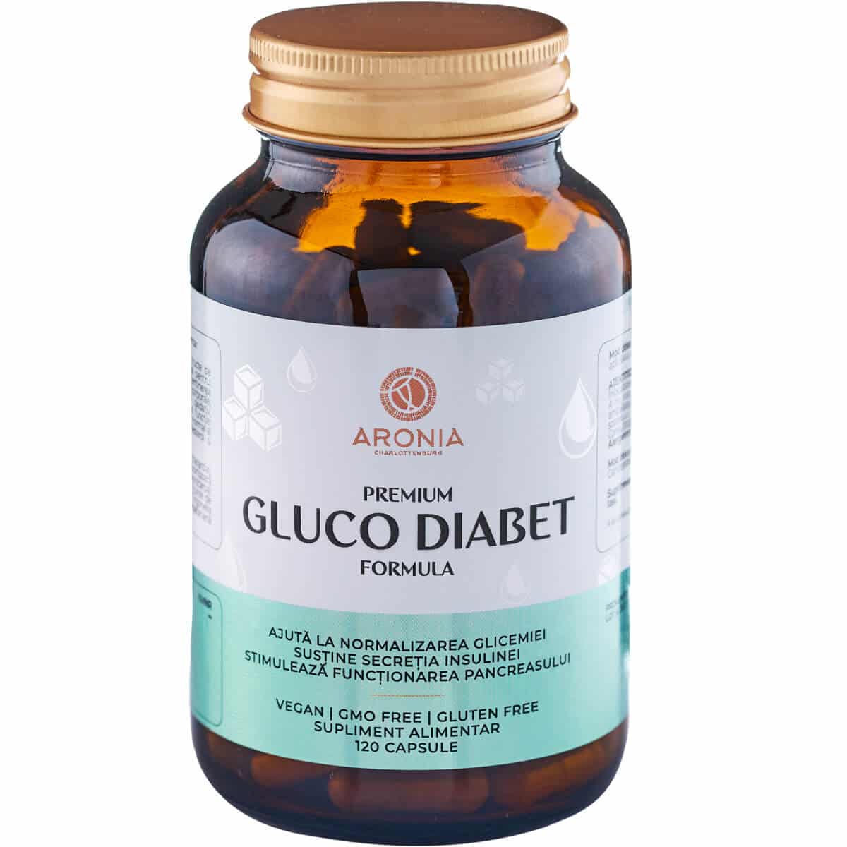Premium Gluco-Diabet Formula — 120 Capsule Pentru Diabetici