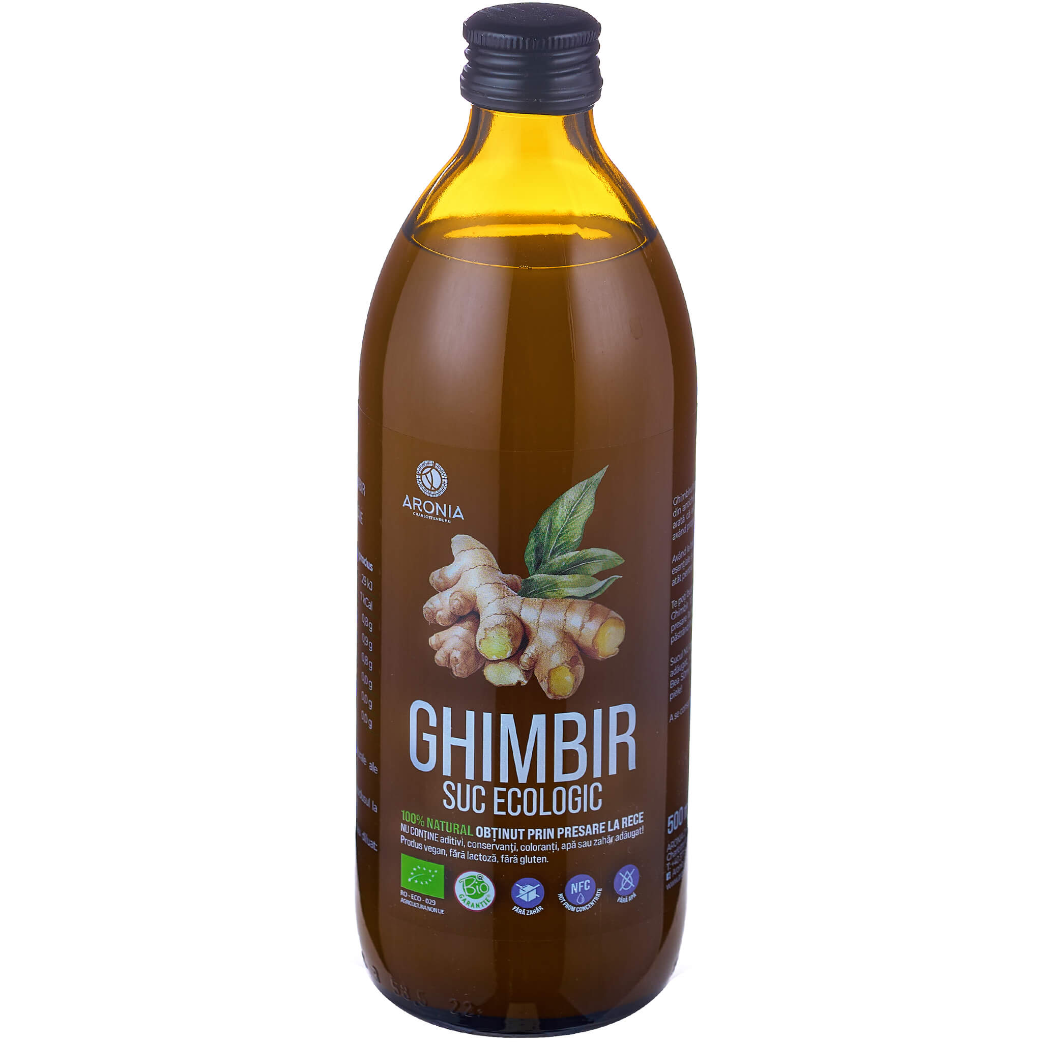 Suc de Ghimbir 100% Natural și Ecologic - 500ml