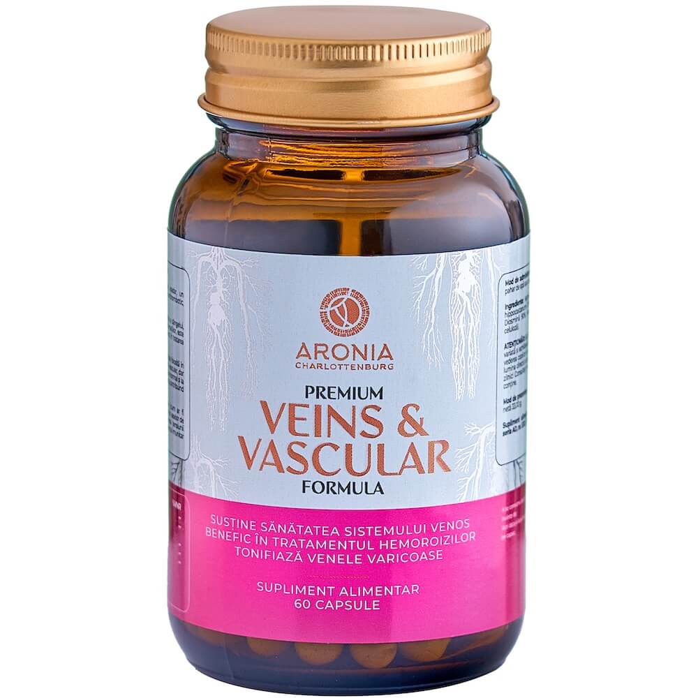 Premium Veins & Vascular Formula: 60 de capsule cu beneficii împotriva varicelor