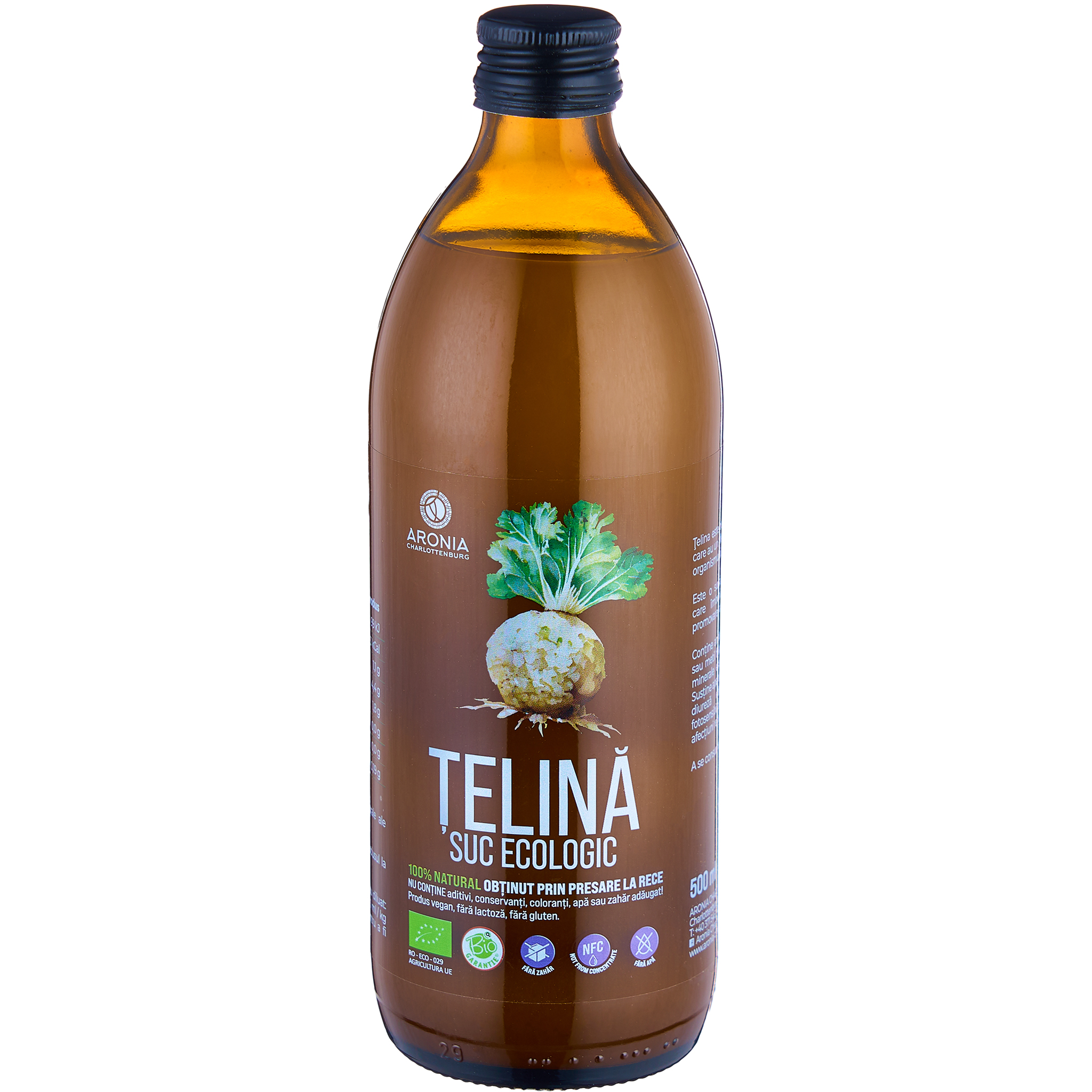 Suc de Țelină 100% Natural și Ecologic - 500ml