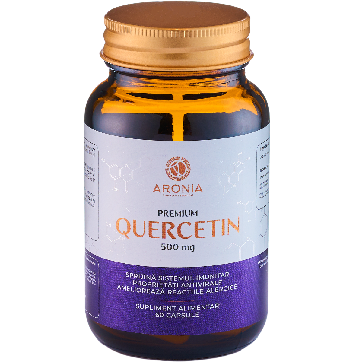 Premium Quercetin 500 mg — 60 capsule cu proprietăți antioxidante