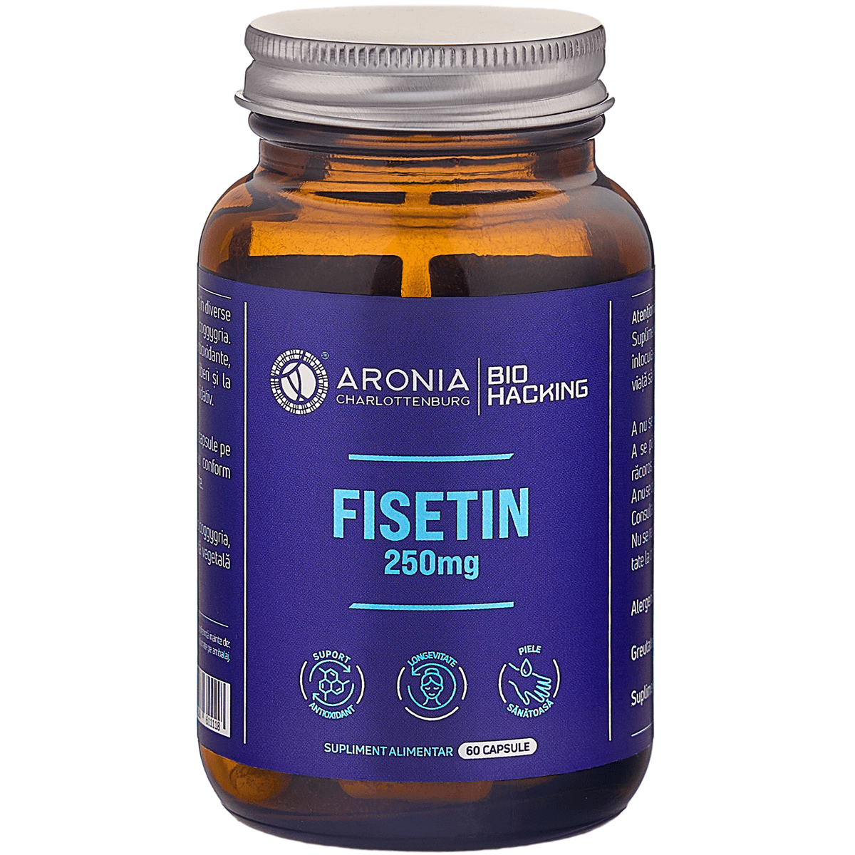 Fisetin 250 mg — 60 capsule cu beneficii pentru longevitate
