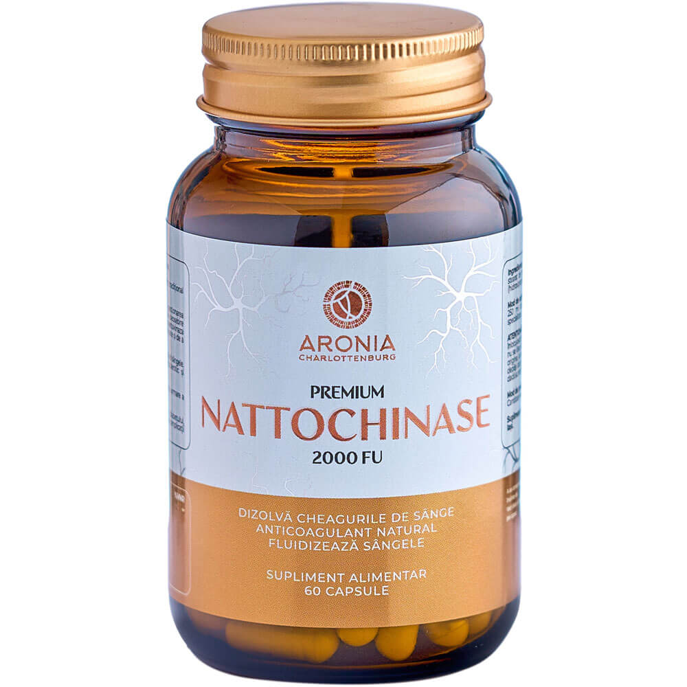 Premium Nattochinase 2000 FU — 60 capsule naturale pentru sănătatea inimii și circulația sângelui