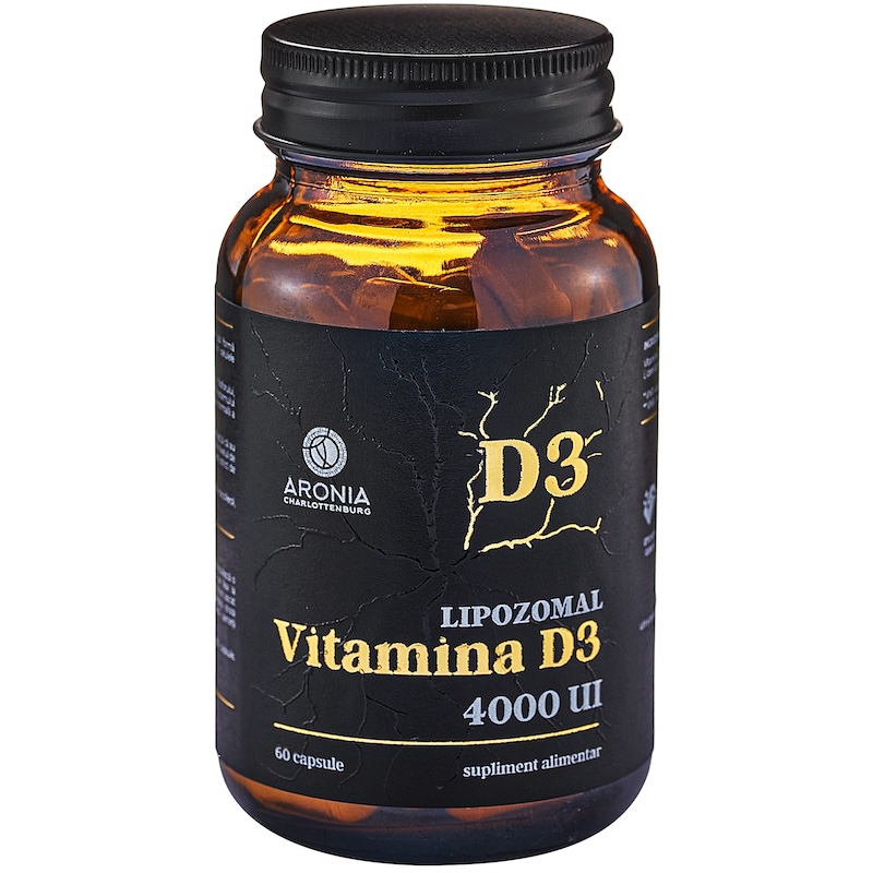 Vitamina D3 Lipozomală  la 4000 UI - 60 capsule cu capacitatea de absorbție de peste 99% în organism