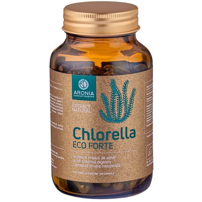 Chlorella ECO Forte — 120 capsule din microalga Chlorella care susțin detoxifierea