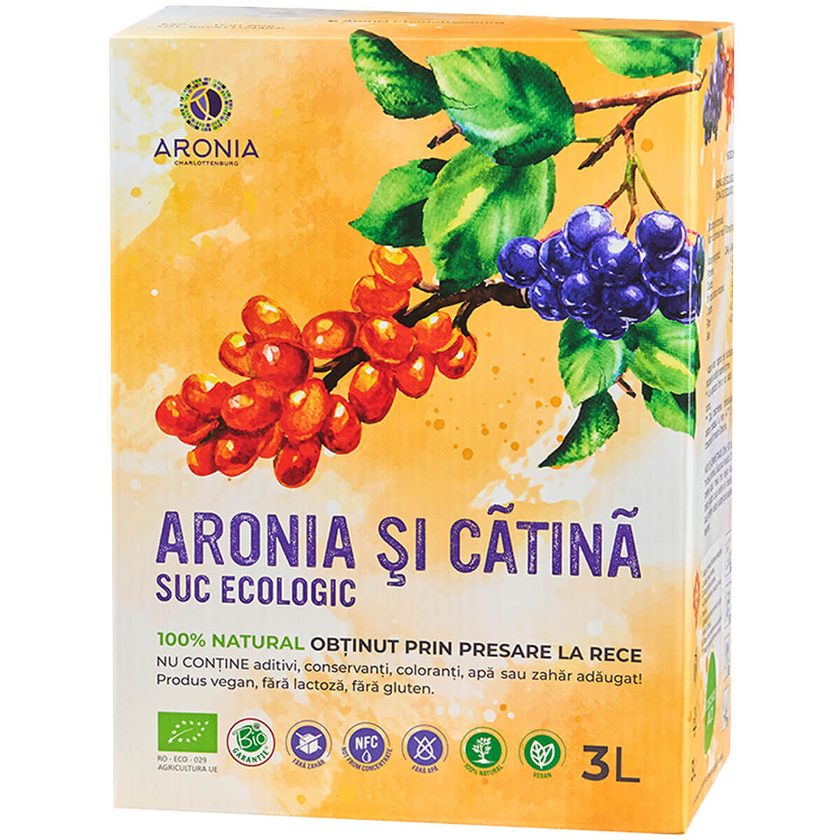 Suc Aronia și Cătină 3L ECO (RO-ECO-029)