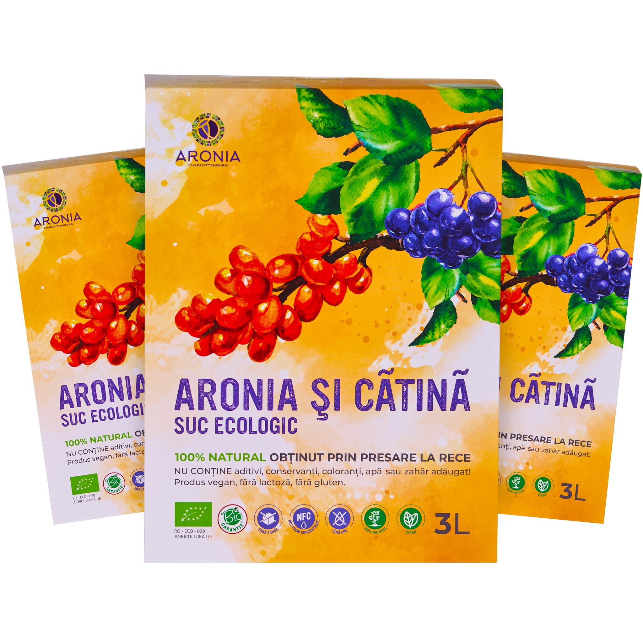PROMO: 3x3L Suc Aronia – Cătină 3L ECO