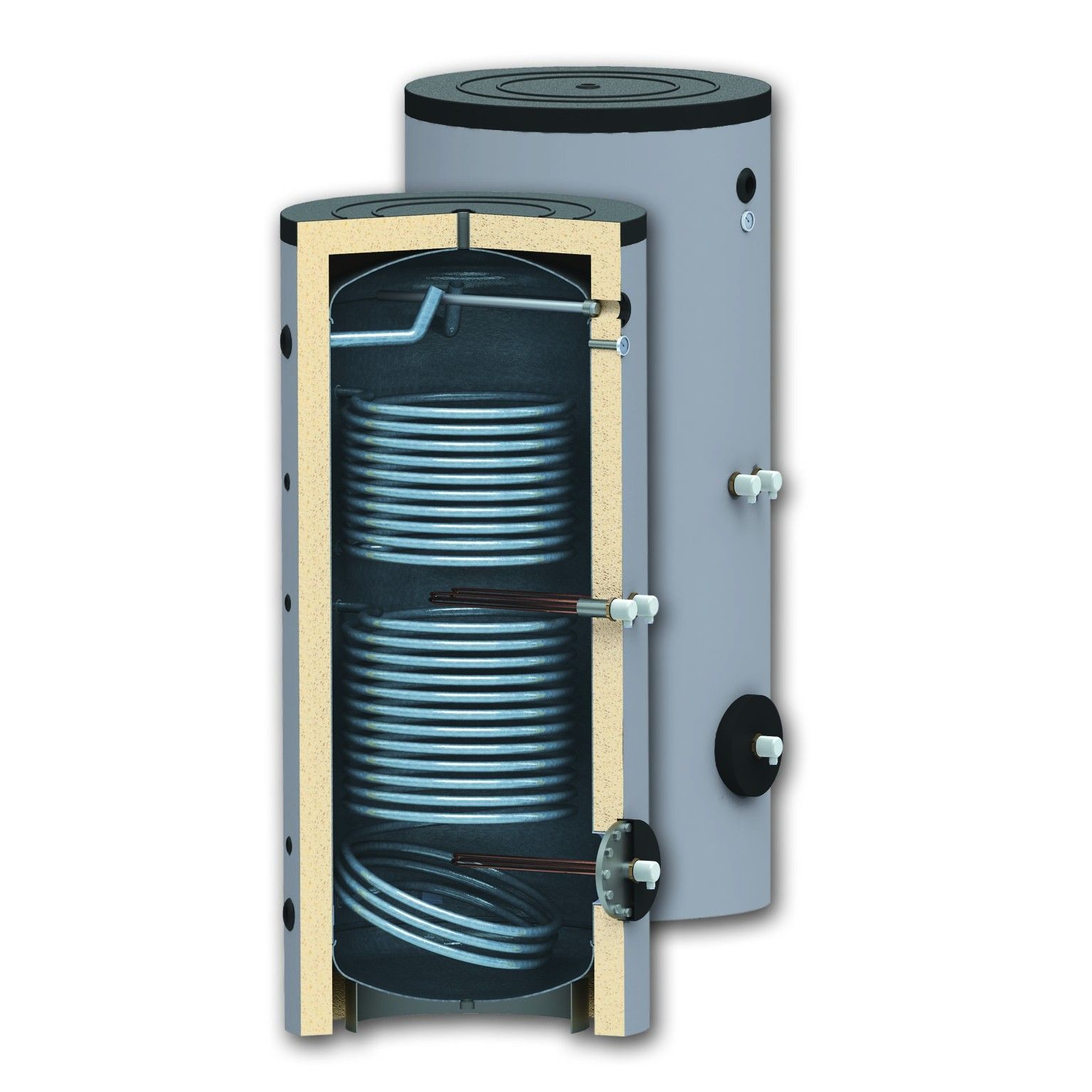 Boiler 300 litri cu 2 serpentine SUNSYSTEM SON  300