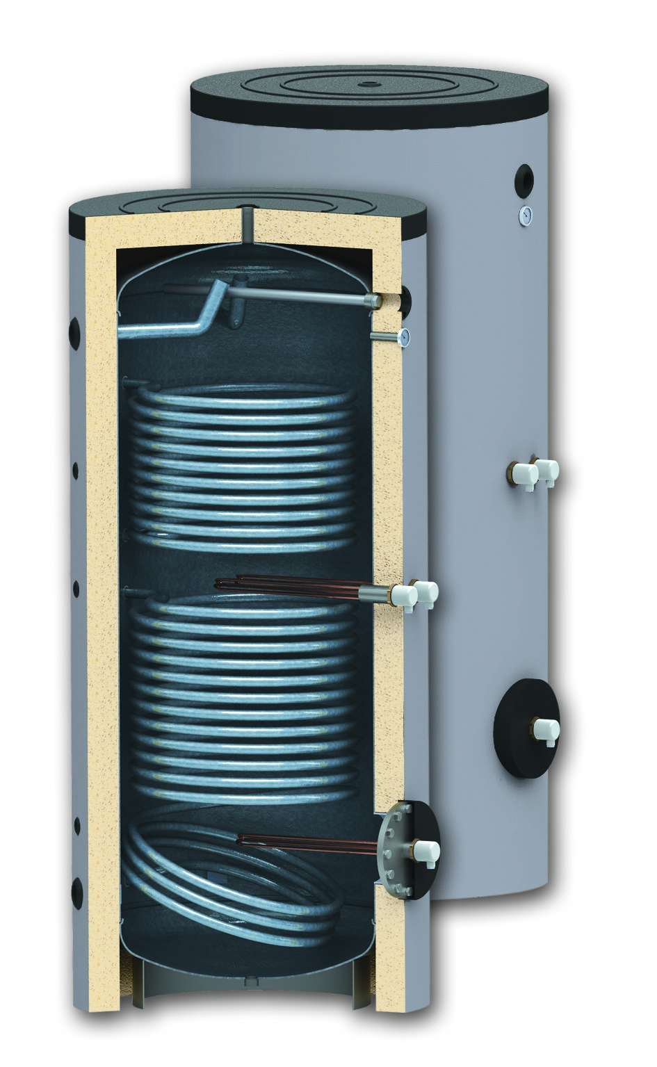 Boiler 750 litri cu 2 serpentine SUNSYSTEM SON  750