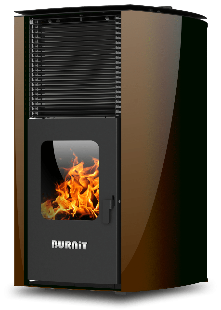 Centrala termosemineu pe peleti Burnit Advant Novation Brown 25 kw
