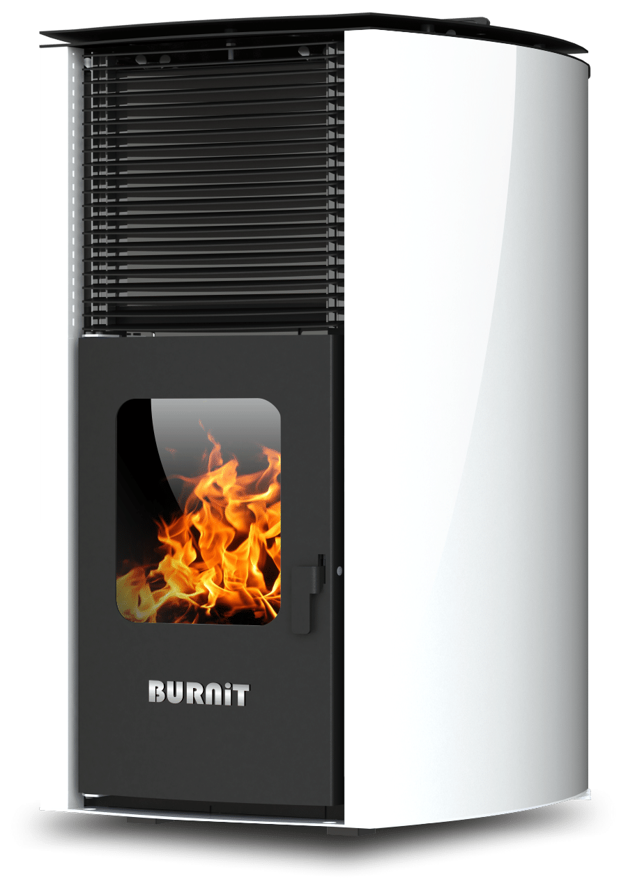 Centrala termosemineu pe peleti Burnit Advant Novation White 25 kw