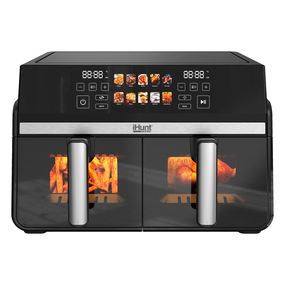 Friteuza cu aer cald iHunt Bro Dual Air Fryer 10L