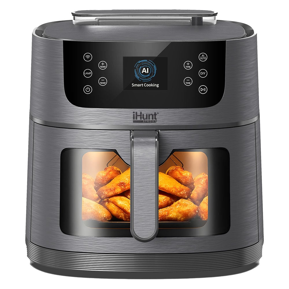 Friteuza cu aer cald si rotisor iHunt Bro Air Fryer AI Steam