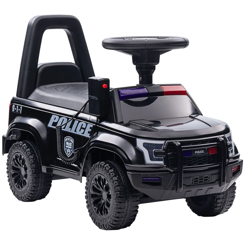 Masinuta electrica de politie Kinderauto Police 30W 6V cu megafon si music player