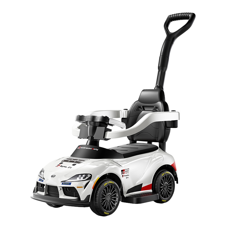 Masinuta electrica cu maner pentru copii