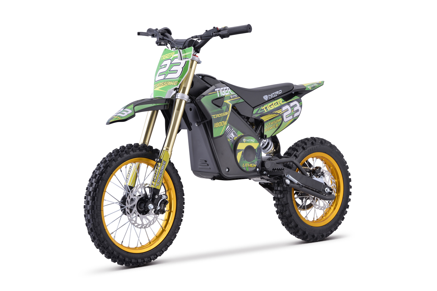 Motocicleta electrica Nitro E-Dirtbike Tiger 1800W 14 12 48V 13Ah Lithiu ION