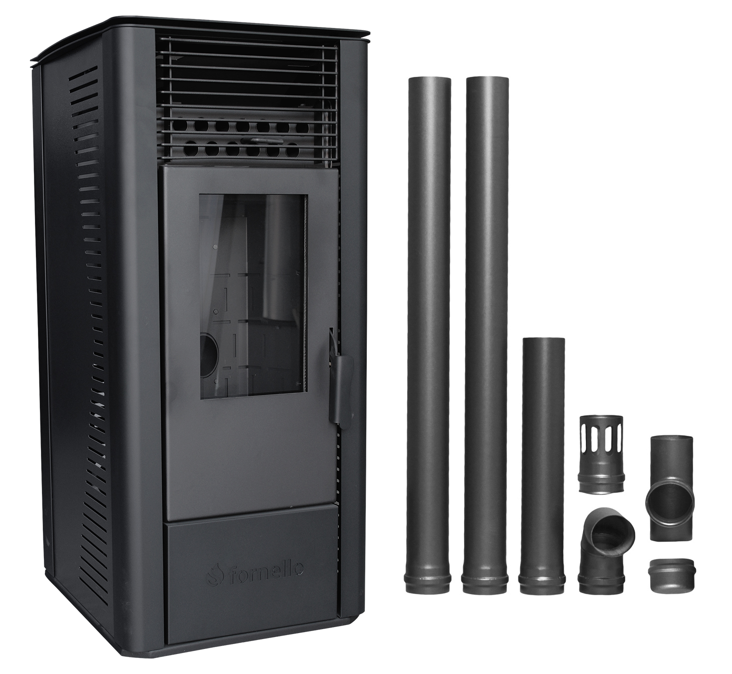 Pachet Semineu soba pe peleti cu aer cald