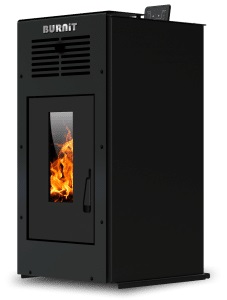 Semineu (soba) pe peleti Burnit Ambient Black 8 kw