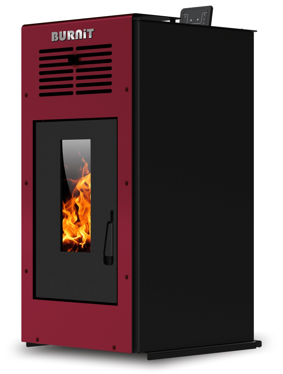 Semineu (soba) pe peleti Burnit Ambient Bordeaux 10 kw