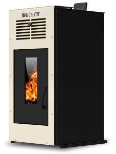 Semineu (soba) pe peleti Burnit Ambient Light Ivory 8 kw