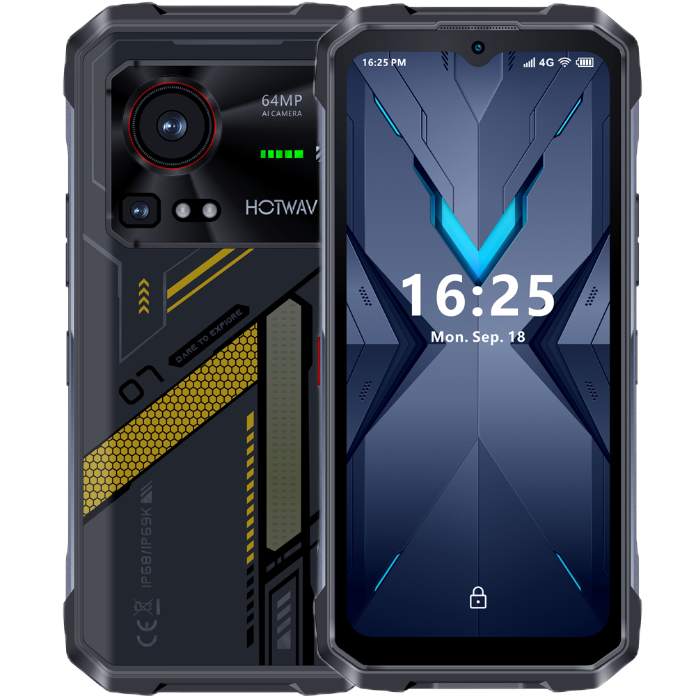 Telefon Hotwav Hyper 7 Dimensity 7050 5G 256GB NFC RGB Light Yellow