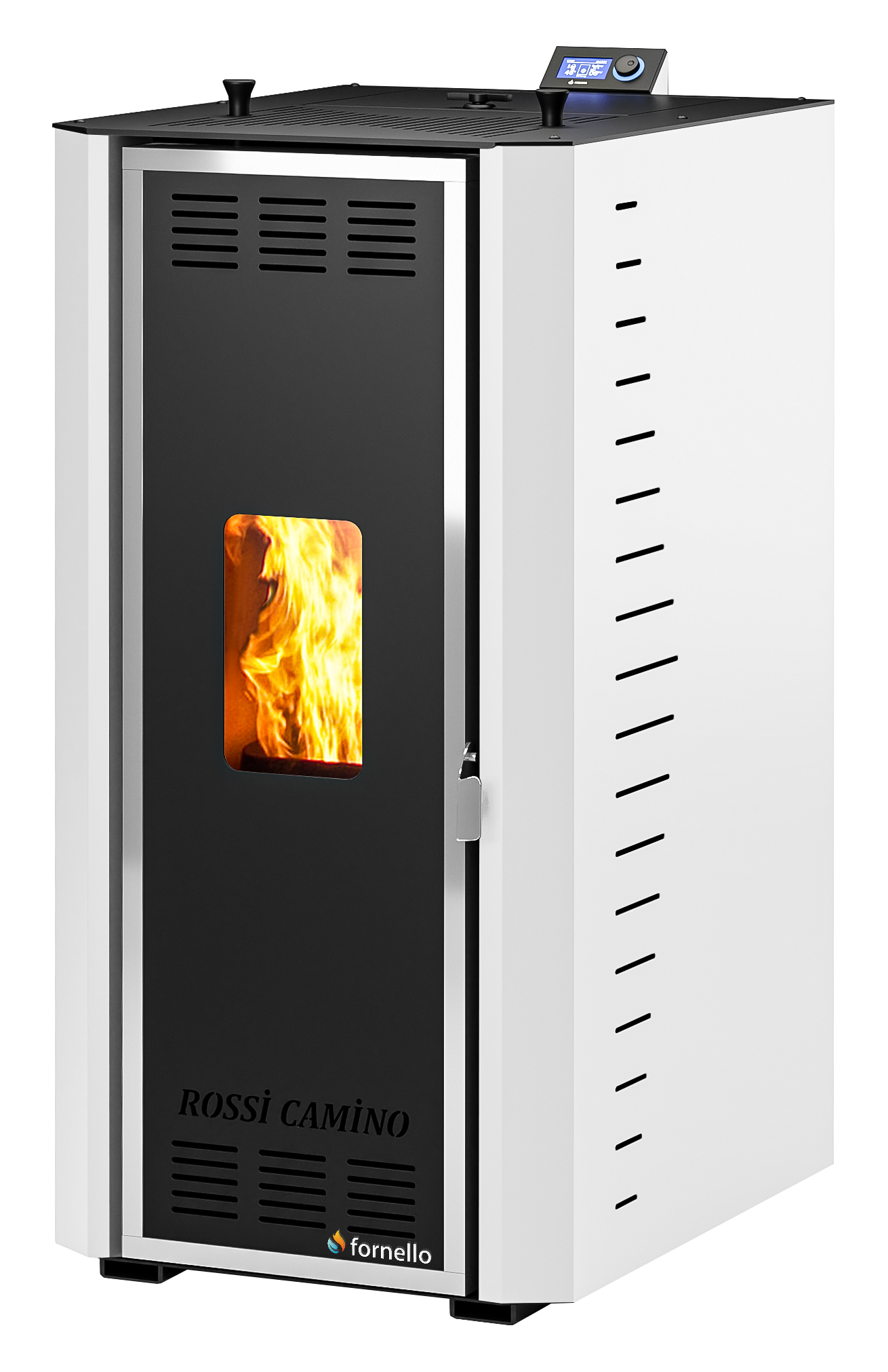 Termosemineu pe peleti Fornello Camino Rossi 25 kW