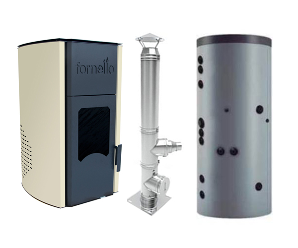 Termosemineu peleti Fornello Royal 25 kw